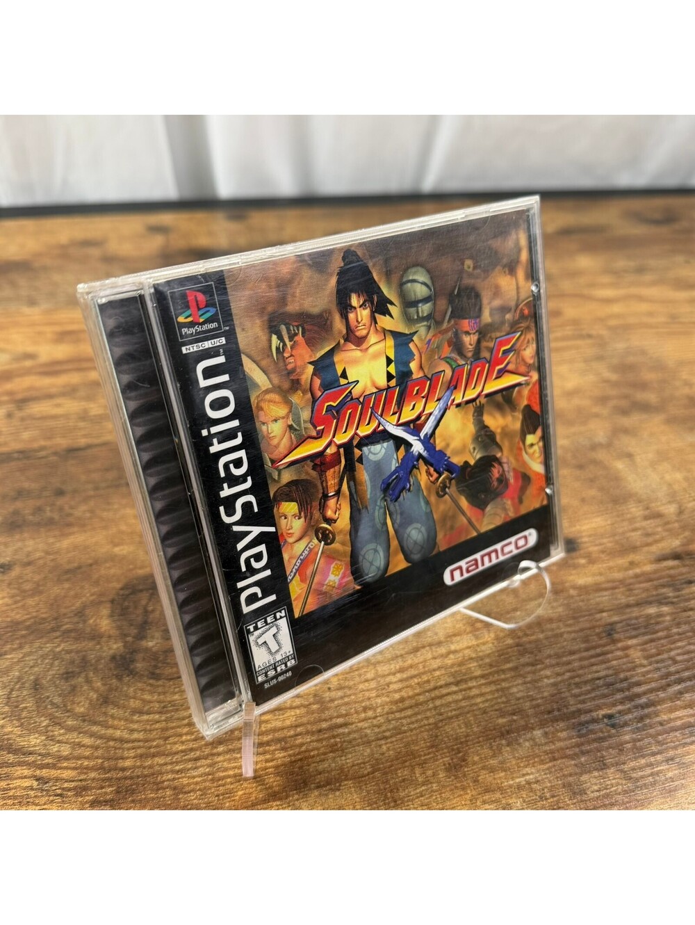 Vintage 1990s Soul Blade Sony PlayStation 1 PS1 1997 Black Label Namco Fighting